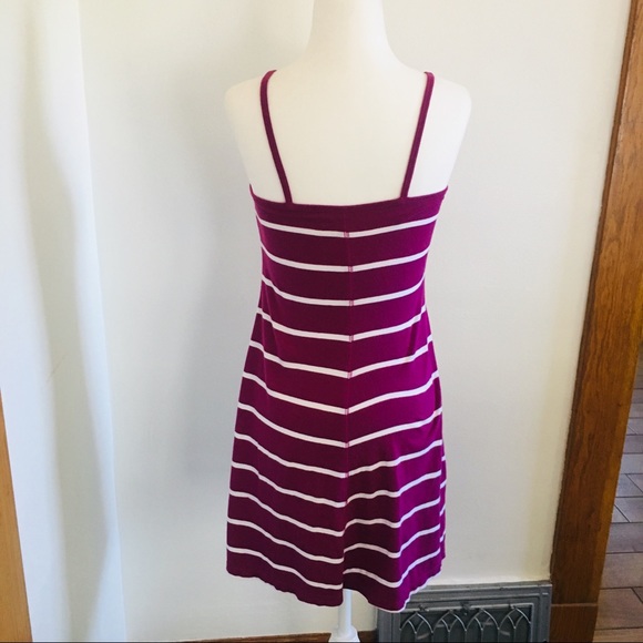 Old Navy Purple Stripes Shirt Long Tank Large Top - Picture 3 of 8